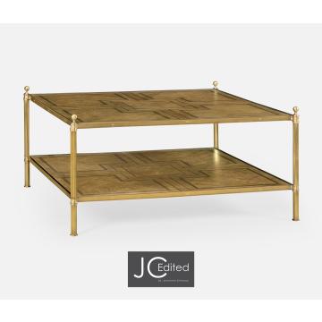 Square Coffee Table English Two-Tier