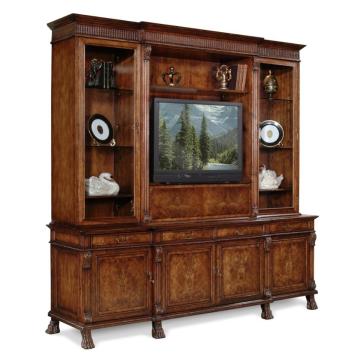 Large TV Cabinet Lions Paw Breakfront