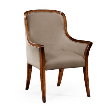Curved Dining Armchair Monarch with Low Back - Mazo