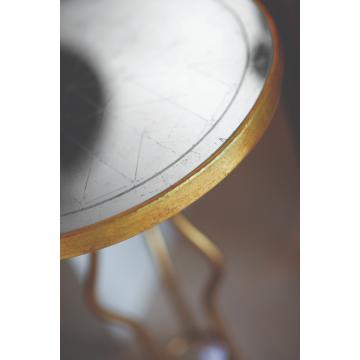 Round Accent Table Contemporary - Gilded
