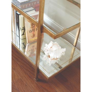Wide Etagere Contemporary Six-Tier - Gilded