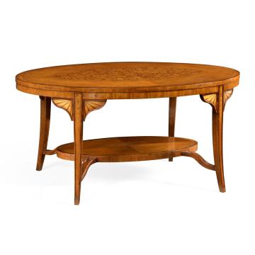 Oval Coffee Table Marquetry