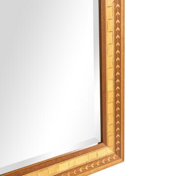 Wall Mirror Geometric Inlay