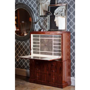 Secretaire Cabinet with Brass High Lustre