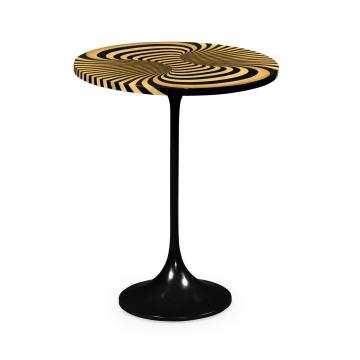 Round Side Table Geometric