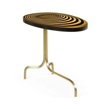Oval Supper Table Geometric with Tripod Base