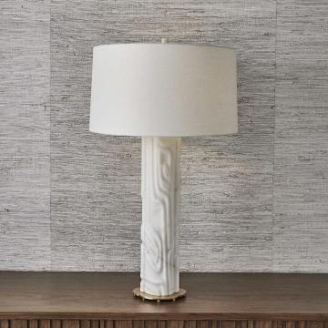 Metaphor Table Lamp White Marble