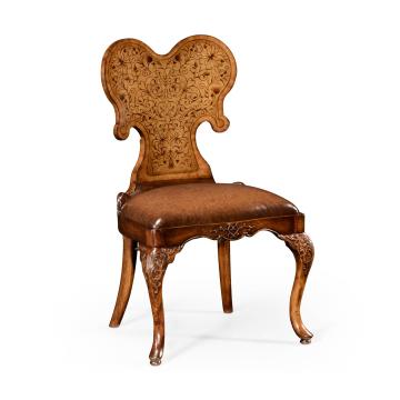 Seaweed Marquetry Side Chair