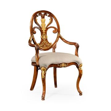 Dining Armchair Monarch with Oval Back - Mazo