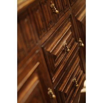 Sideboard Linenfold - Tudor Oak