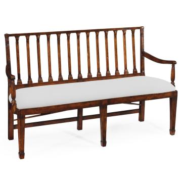Small Bench Monarch with Column Back - COM