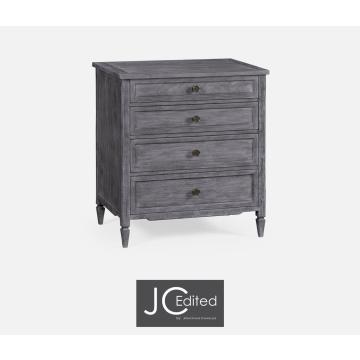 Small Chest of Drawers Rustic in Antique Dark Grey
