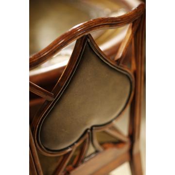 Chair Spade Playing Card - English Green Leather
