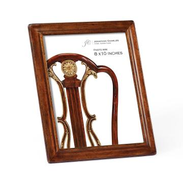 8" x 10" Concave Moulding Walnut Picture Frame