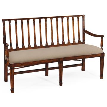 Small Bench Monarch with Column Back - Mazo