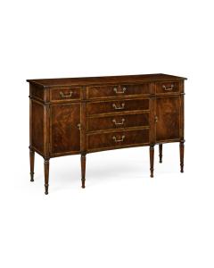 Mahogany Sideboard with Shallow Curved Doors