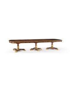 Triple Pedestal Dining Table (Gilded)