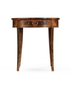 Round Antique Mahogany Side Table