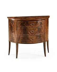 Classic Biedermeier Cabinet Demilune mahogany