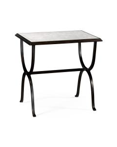 √É‚Ä∞glomis√É¬© & bronze iron rectangular side table