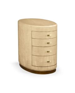 Oval Chest of Drawers Art Deco