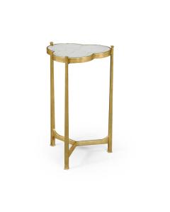 Accent Table Trefoil in Eglomise - Gilded