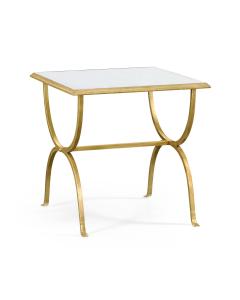 √É‚Ä∞glomis√É¬© & gilded iron square side table