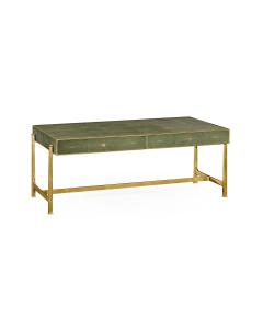 Coffee Table 1930s in Green Shagreen - Gilded