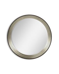 Round Mirror Modernist - Silver Leaf