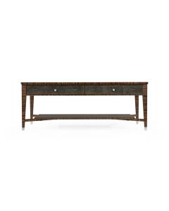 Jonathan Charles Coffee Table in Faux Anthracite Shagreen