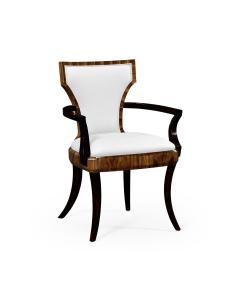 Dining Chair with Arm High Lustre Santos in COM