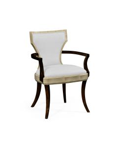 Dining Chair with Arms Klismos in Champagne - COM