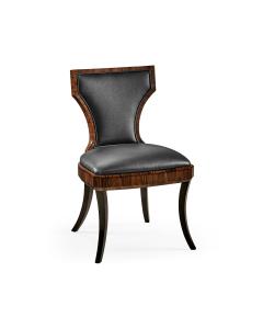 Dining Chair High Lustre Santos in Dark Chocolate Leather