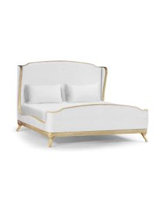 Super King Bed Frame Louis XV in Limed Tulip Wood - COM