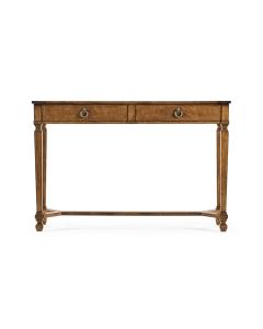 Console Table with Drawers French Empire in Walnut