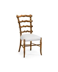 Dining Chair Yoke Ladderback in Walnut - COM