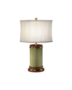 Cylindrical Table Lamp Italian 1950s - Sage