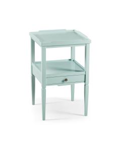 Isabella Square Side Table in Blue