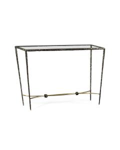 Console Table Hammered - Black