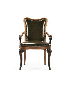 Burr Walnut "Pangolin" Arm Chair
