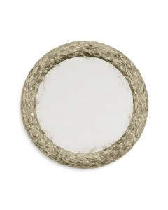 Small Round Mirror Water Gilded - Silver
