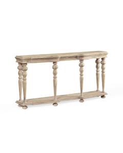 Console Table Eclectic in Limed Acacia