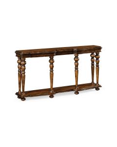 Console Table Eclectic in Rustic Walnut
