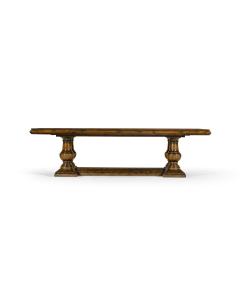 Refectory Dining Table Eclectic in Rustic Walnut