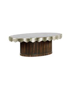 Oval Coffee Table Deco - Silver
