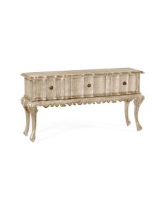 Console Table with Drawers Eclectic - Limed Acacia