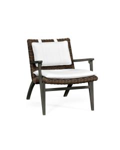 Jonathan Charles Outdoor occasional chair, upholstered in MAZO