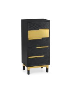 Tall Chest of Drawers in Ebonised Oak