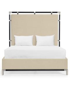 UK Queen Bed Frame Military in Oak - Mazo