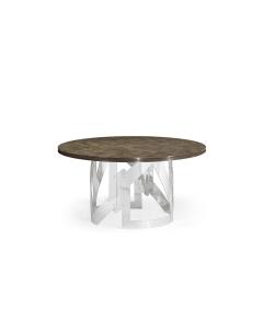 Round Dining Table in Grey Eucalyptus - Small
